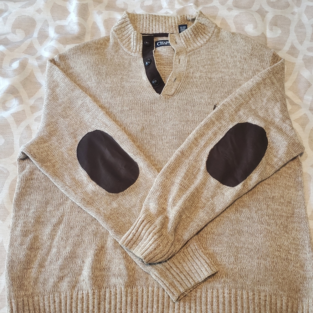 CHAPS Men Brown & Tan Sweater